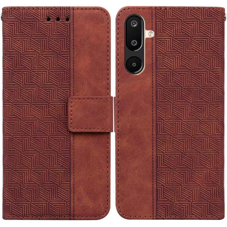 For Samsung Galaxy M16 5G / F16 5G / M36 5G Geometric Embossed Leather Phone Case(Brown)
For Samsung Galaxy M16 5G / F16 5G / M36 5G Geometric Embossed Leather Phone Case(Brown)