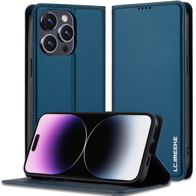 For iPhone 14 Pro LC.IMEEKE L1 Series Frosted Fine Texture PU Phone Case(Blue)
For iPhone 14 Pro LC.IMEEKE L1 Series Frosted Fine Texture PU Phone Case(Blue)