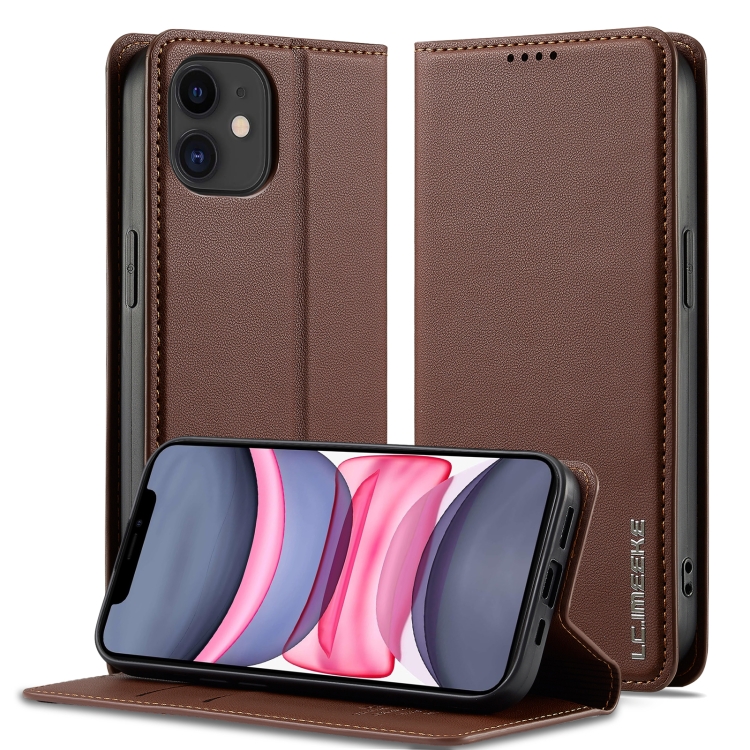 For iPhone 12 mini / 13 mini LC.IMEEKE L1 Series Frosted Fine Texture PU Phone Case(Brown)
For iPhone 12 mini / 13 mini LC.IMEEKE L1 Series Frosted Fine Texture PU Phone Case(Brown)