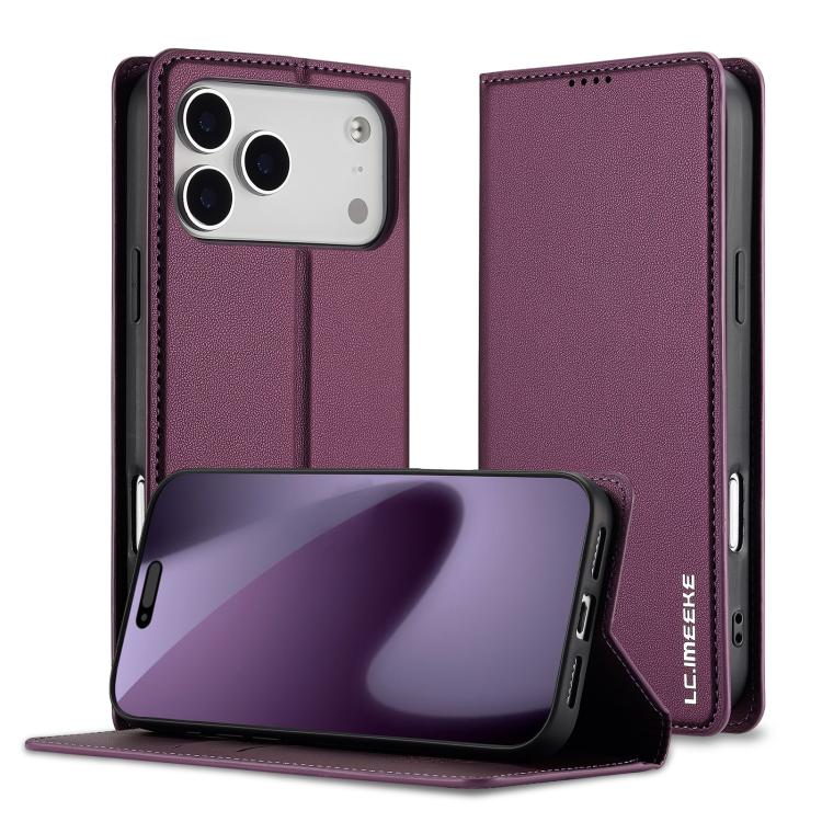 For iPhone 17 Pro LC.IMEEKE L1 Series Frosted Fine Texture PU Phone Case(Purple)
For iPhone 17 Pro LC.IMEEKE L1 Series Frosted Fine Texture PU Phone Case(Purple)