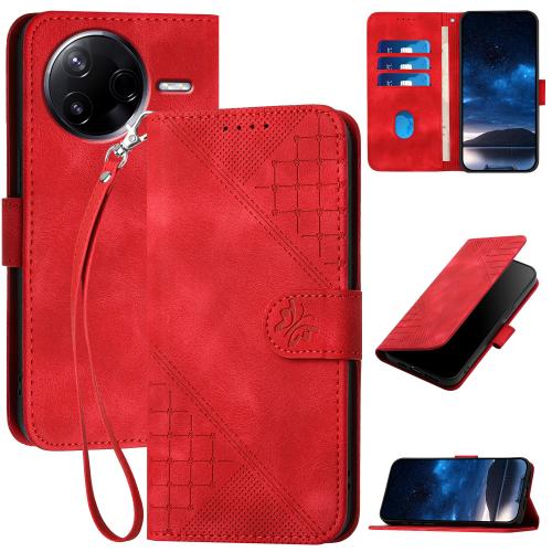 For Redmi K80 / Xiaomi Poco F7 Pro YX0080 Grid Butterfly Embossed Pattern Leather Phone Case with Lanyard(Red)
For Redmi K80 / Xiaomi Poco F7 Pro YX0080 Grid Butterfly Embossed Pattern Leather Phone Case with Lanyard(Red)