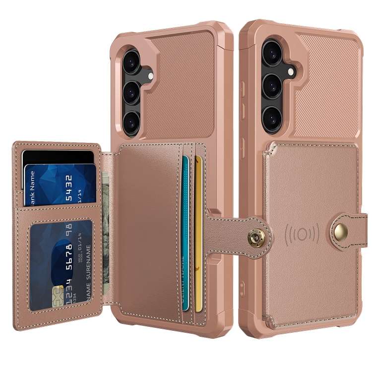 For Samsung Galaxy S24 5G Magnetic Wallet Card Bag Leather Phone Case(Rose Gold)
For Samsung Galaxy S24 5G Magnetic Wallet Card Bag Leather Phone Case(Rose Gold)