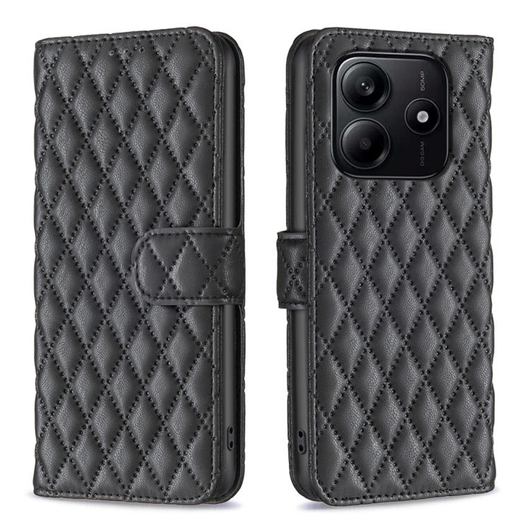 For Redmi Note 14 4G 163.25mm Diamond Lattice Wallet Flip Leather Phone Case(Black)
For Redmi Note 14 4G 163.25mm Diamond Lattice Wallet Flip Leather Phone Case(Black)