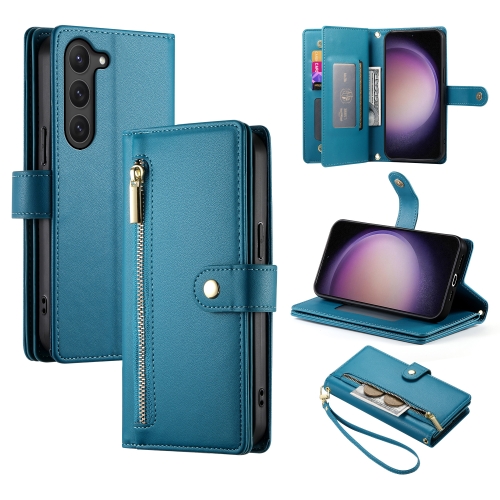 For Samsung Galaxy S23 5G Nine Card-slot Zipper Wallet Bag Leather Phone Case(Blue)
For Samsung Galaxy S23 5G Nine Card-slot Zipper Wallet Bag Leather Phone Case(Blue)
