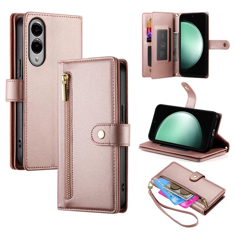 For Samsung Galaxy S25 Edge 5G Nine Card-slot Zipper Wallet Bag Leather Phone Case(Pink)
For Samsung Galaxy S25 Edge 5G Nine Card-slot Zipper Wallet Bag Leather Phone Case(Pink)