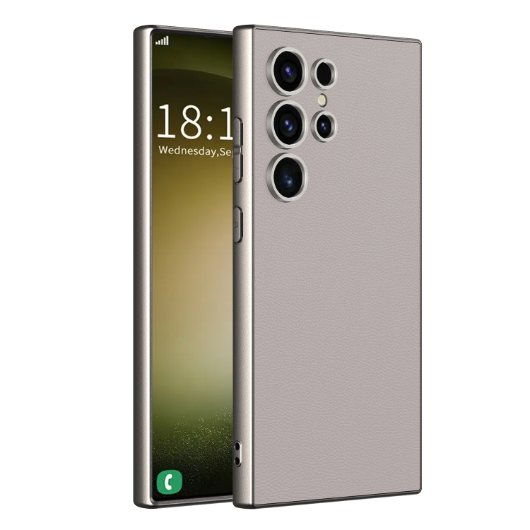 For Samsung Galaxy S23 Ultra 5G GKK Metal Paint Skin Feel Leather Full Coverage Phone Case(Titanium Grey)
For Samsung Galaxy S23 Ultra 5G GKK Metal Paint Skin Feel Leather Full Coverage Phone Case(Titanium Grey)