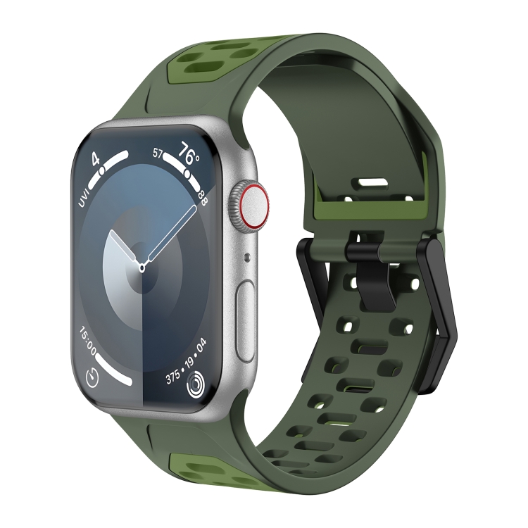 For Apple Watch SE 2023 44mm Meteorite Two-color Silicone Watch Band(Army Green)
For Apple Watch SE 2023 44mm Meteorite Two-color Silicone Watch Band(Army Green)