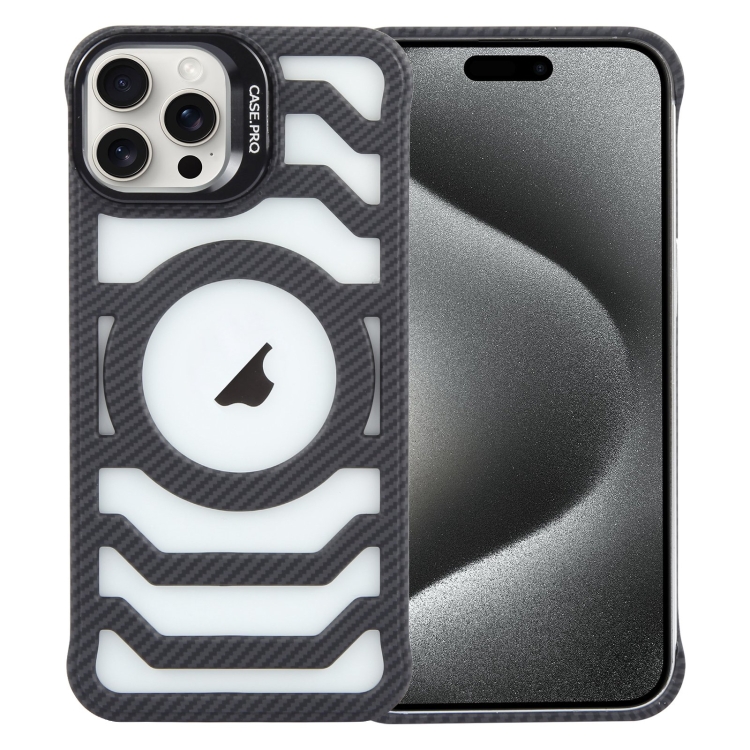 For iPhone 15 Pro Max Borderless Carbon Fiber Lens Protection Bracket MagSafe Phone Case(Black)
For iPhone 15 Pro Max Borderless Carbon Fiber Lens Protection Bracket MagSafe Phone Case(Black)