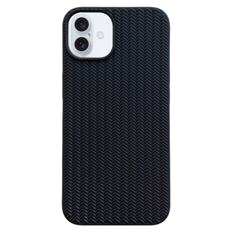 For iPhone 17 Weave Texture TPU Phone Case(Black)
For iPhone 17 Weave Texture TPU Phone Case(Black)