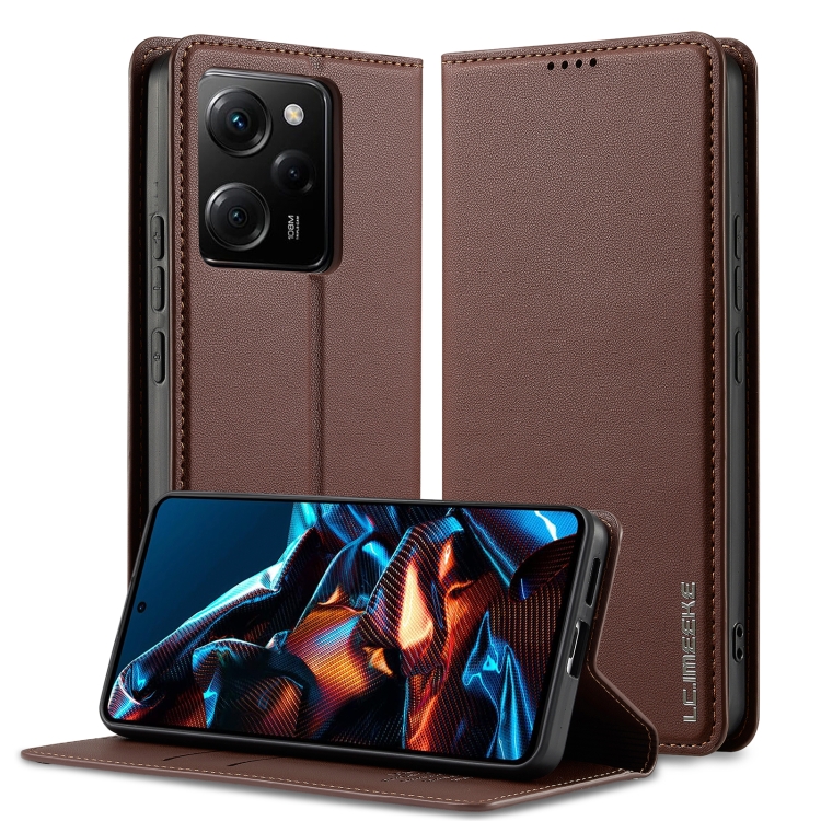For Redmi Note 12 5G LC.IMEEKE L1 Series Frosted Fine Texture PU Phone Case(Brown)
For Redmi Note 12 5G LC.IMEEKE L1 Series Frosted Fine Texture PU Phone Case(Brown)