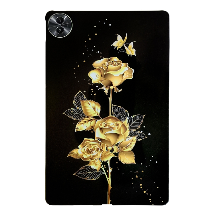 For Realme Pad 2 Golden Rose Pattern Smart Tablet TPU Case(Black)
For Realme Pad 2 Golden Rose Pattern Smart Tablet TPU Case(Black)