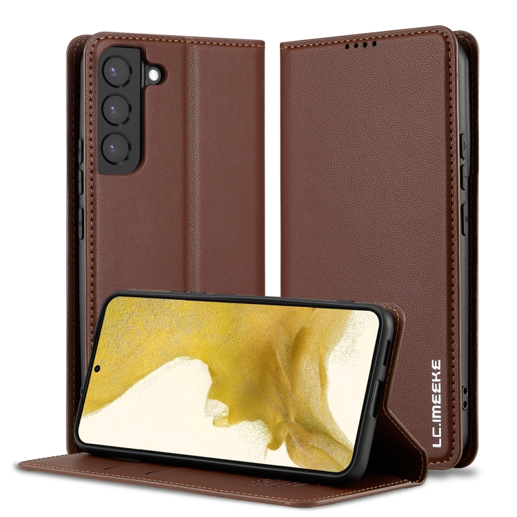 For Samsung Galaxy S21 5G LC.IMEEKE L1 Series Frosted Fine Texture PU Phone Case(Brown)
For Samsung Galaxy S21 5G LC.IMEEKE L1 Series Frosted Fine Texture PU Phone Case(Brown)