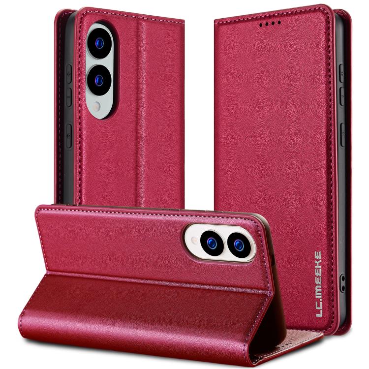For Samsung Galaxy S25 Edge 5G LC.IMEEKE L1 Series Frosted Fine Texture PU Phone Case(Red)
For Samsung Galaxy S25 Edge 5G LC.IMEEKE L1 Series Frosted Fine Texture PU Phone Case(Red)