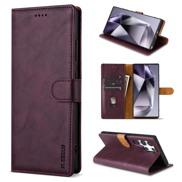 For Samsung Galaxy S21 Ultra 5G N.BEKUS CSJ-P1 Solid Color Leather Phone Case(Wine Red)
For Samsung Galaxy S21 Ultra 5G N.BEKUS CSJ-P1 Solid Color Leather Phone Case(Wine Red)