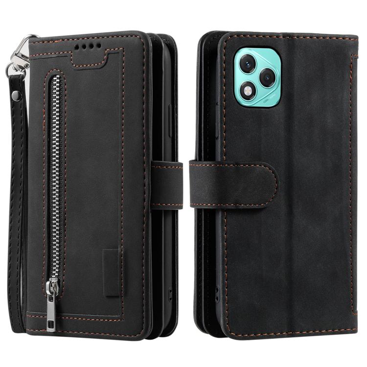 For Honor 400 Lite Nine Card Zipper Bag Leather Phone Case with Lanyard(Black)
For Honor 400 Lite Nine Card Zipper Bag Leather Phone Case with Lanyard(Black)