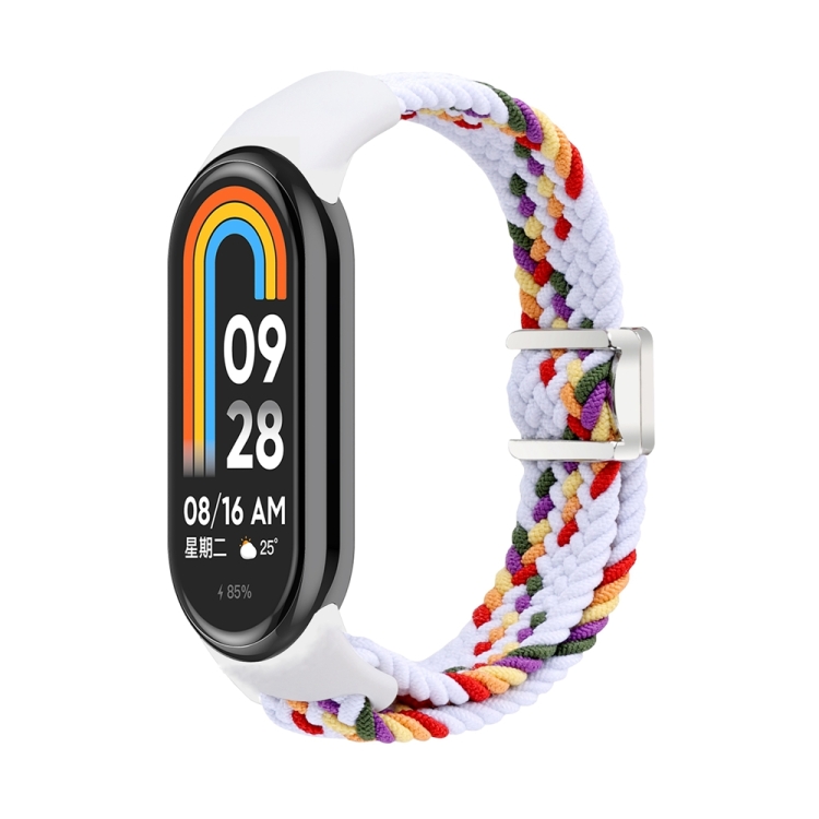 For Xiaomi Smart Band 9 / 8 Nylon Braided Loop Magnetic Buckle Integrated Watch Band(White Rainbow)
For Xiaomi Smart Band 9 / 8 Nylon Braided Loop Magnetic Buckle Integrated Watch Band(White Rainbow)