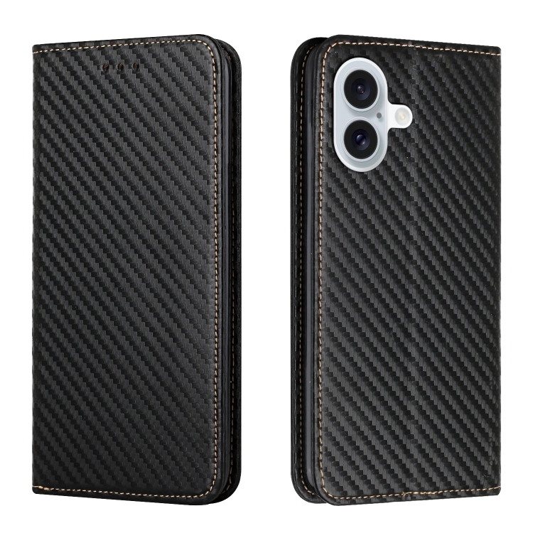 For iPhone 16 Plus Carbon Fiber Texture Magnetic Flip Leather Phone Case(Black)
For iPhone 16 Plus Carbon Fiber Texture Magnetic Flip Leather Phone Case(Black)