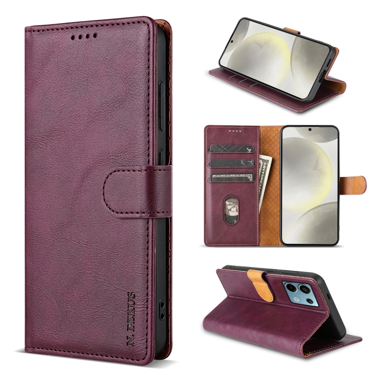 For Redmi Note 13 Pro+ 5G Global N.BEKUS CSJ-P1 Solid Color Leather Phone Case(Wine Red)
For Redmi Note 13 Pro+ 5G Global N.BEKUS CSJ-P1 Solid Color Leather Phone Case(Wine Red)