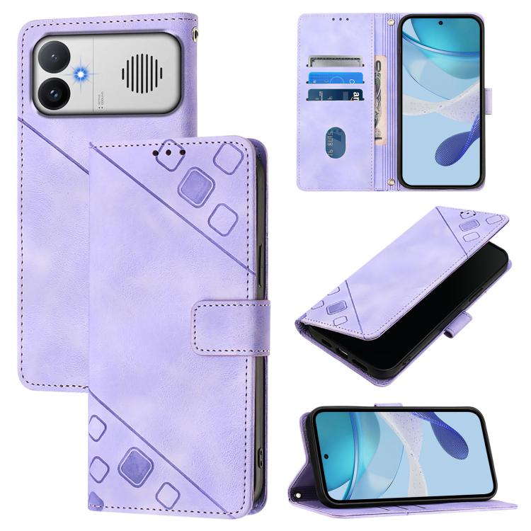 For Redmi K90 Max 5G Skin-feel Embossed Leather Phone Case(Light Purple)
For Redmi K90 Max 5G Skin-feel Embossed Leather Phone Case(Light Purple)