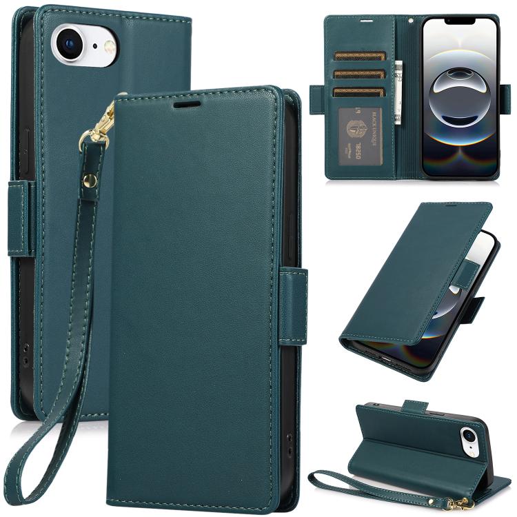 For iPhone 17e / 16e Side Buckle RFID Anti-theft Leather Phone Case(Green)
For iPhone 17e / 16e Side Buckle RFID Anti-theft Leather Phone Case(Green)