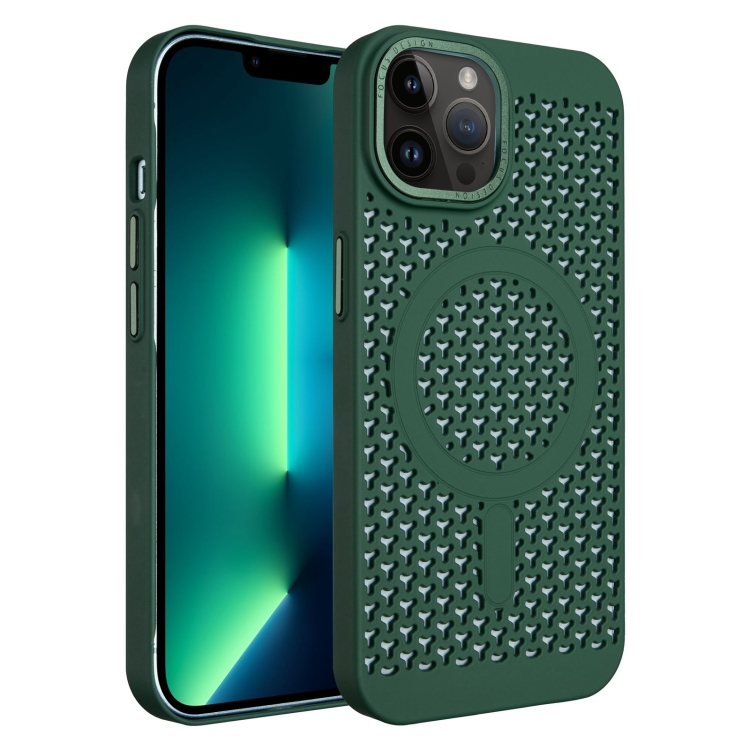 For iPhone 13 Pro Max Ice Feeling Cooling MagSafe Magnetic Phone Case(Dark Green)
For iPhone 13 Pro Max Ice Feeling Cooling MagSafe Magnetic Phone Case(Dark Green)