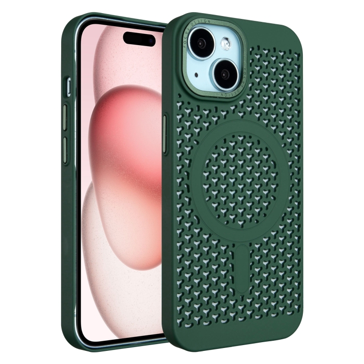 For iPhone 15 Plus Ice Feeling Cooling MagSafe Magnetic Phone Case(Dark Green)
For iPhone 15 Plus Ice Feeling Cooling MagSafe Magnetic Phone Case(Dark Green)