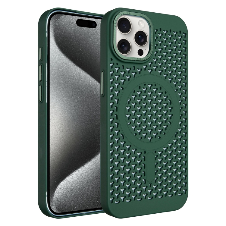 For iPhone 15 Pro Max Ice Feeling Cooling MagSafe Magnetic Phone Case(Dark Green)
For iPhone 15 Pro Max Ice Feeling Cooling MagSafe Magnetic Phone Case(Dark Green)
