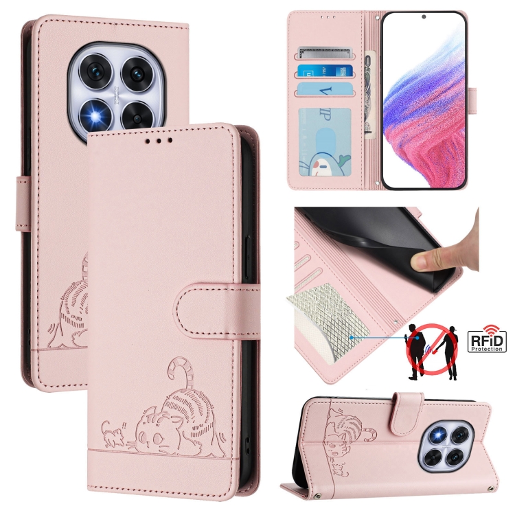 For Redmi Note 14 Pro 5G Cat Rat Embossed Pattern RFID Leather Phone Case with Lanyard(Pink)
For Redmi Note 14 Pro 5G Cat Rat Embossed Pattern RFID Leather Phone Case with Lanyard(Pink)