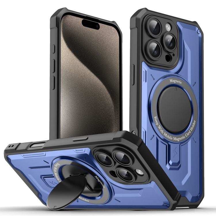 For iPhone 15 Pro Max Invisible Bracket MagSafe Magnetic Phone Case(Blue)
For iPhone 15 Pro Max Invisible Bracket MagSafe Magnetic Phone Case(Blue)