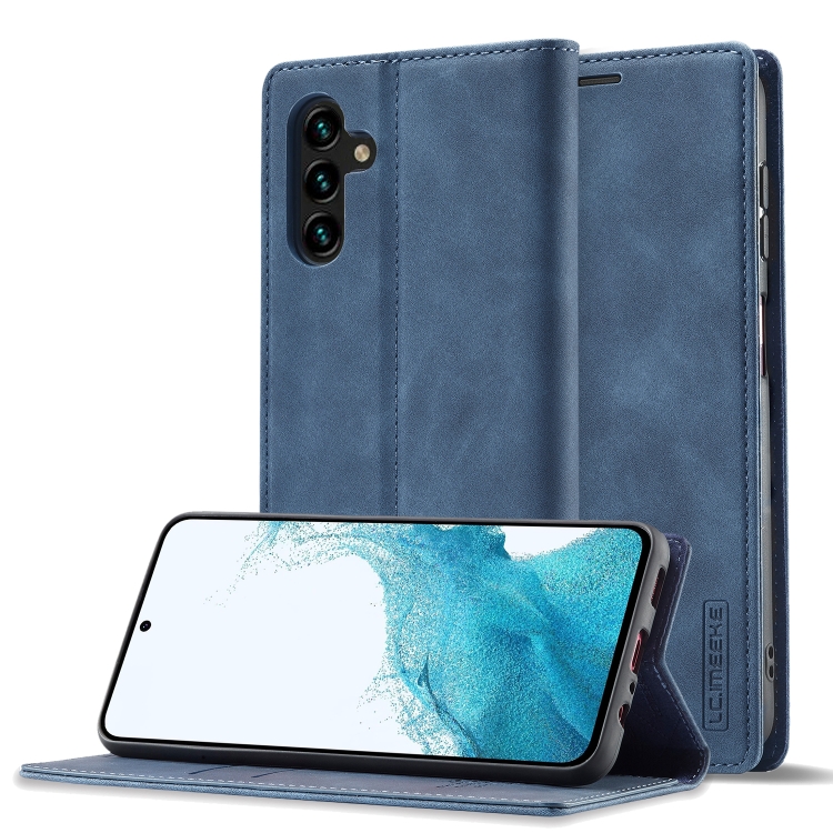 For Samsung Galaxy S24 FE 5G LC.IMEEKE Strong Magnetism Microfiber Leather Phone Case(Blue)
For Samsung Galaxy S24 FE 5G LC.IMEEKE Strong Magnetism Microfiber Leather Phone Case(Blue)