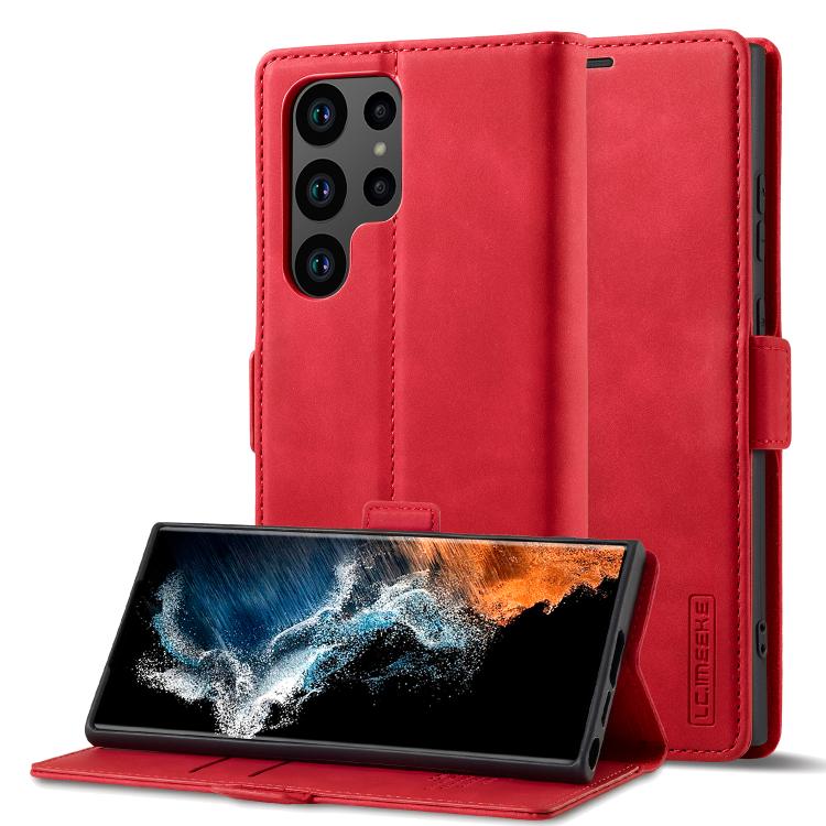 For Samsung Galaxy S26 Ultra 5G LC.IMEEKE Strong Magnetism Microfiber Leather Phone Case(Red)
For Samsung Galaxy S26 Ultra 5G LC.IMEEKE Strong Magnetism Microfiber Leather Phone Case(Red)
