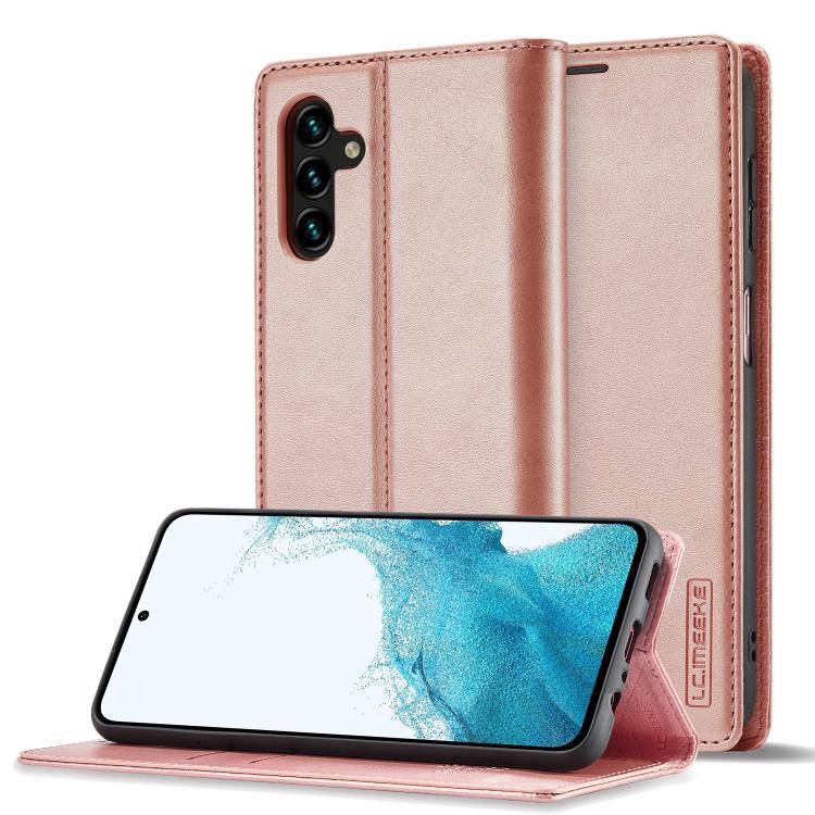 For Samsung Galaxy S26+ 5G LC.IMEEKE Strong Magnetism Microfiber Leather Phone Case(Rose Gold)
For Samsung Galaxy S26+ 5G LC.IMEEKE Strong Magnetism Microfiber Leather Phone Case(Rose Gold)
