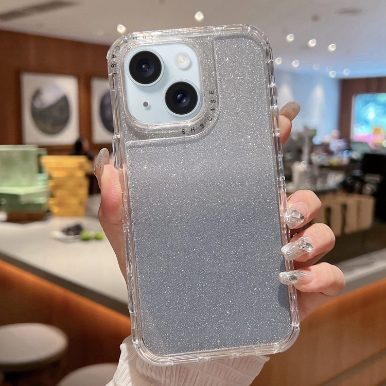 For iPhone 15 TPU + PC + Glitter Paper Full Coverage Phone Case(Grey)
For iPhone 15 TPU + PC + Glitter Paper Full Coverage Phone Case(Grey)