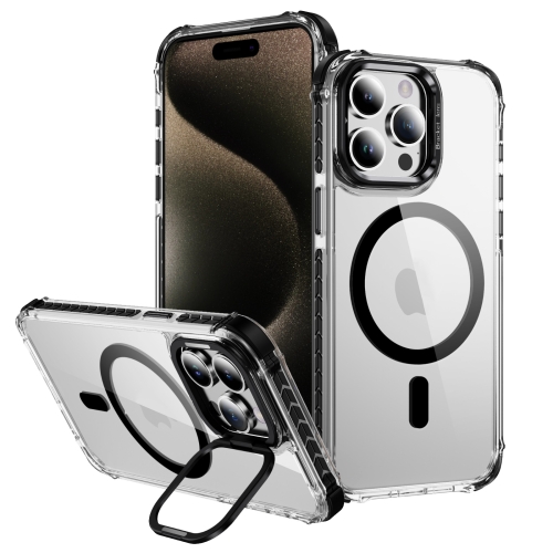 For iPhone 15 Pro Max Rainbow Series Transparent MagSafe Lens Holder Phone Case(Black)
For iPhone 15 Pro Max Rainbow Series Transparent MagSafe Lens Holder Phone Case(Black)