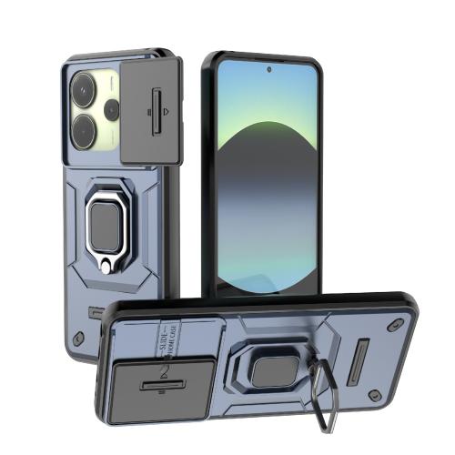 For Redmi Note 14 4G 163.25mm Global Sliding Camshield TPU + PC Shockproof Phone Case with Holder(Blue)
For Redmi Note 14 4G 163.25mm Global Sliding Camshield TPU + PC Shockproof Phone Case with Holder(Blue)