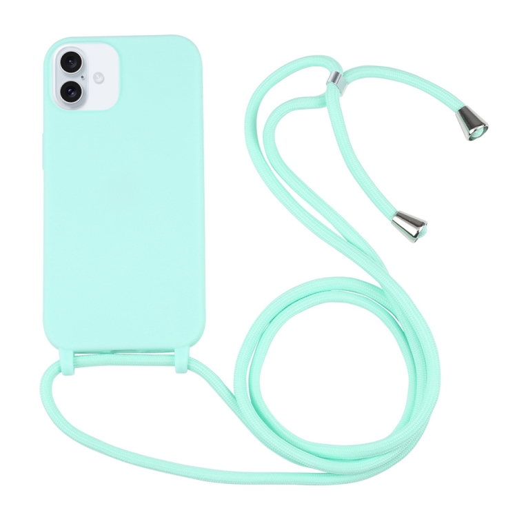 For iPhone 16 Plus Candy Colors TPU Protective Phone Case with Lanyard(Mint Green)
For iPhone 16 Plus Candy Colors TPU Protective Phone Case with Lanyard(Mint Green)