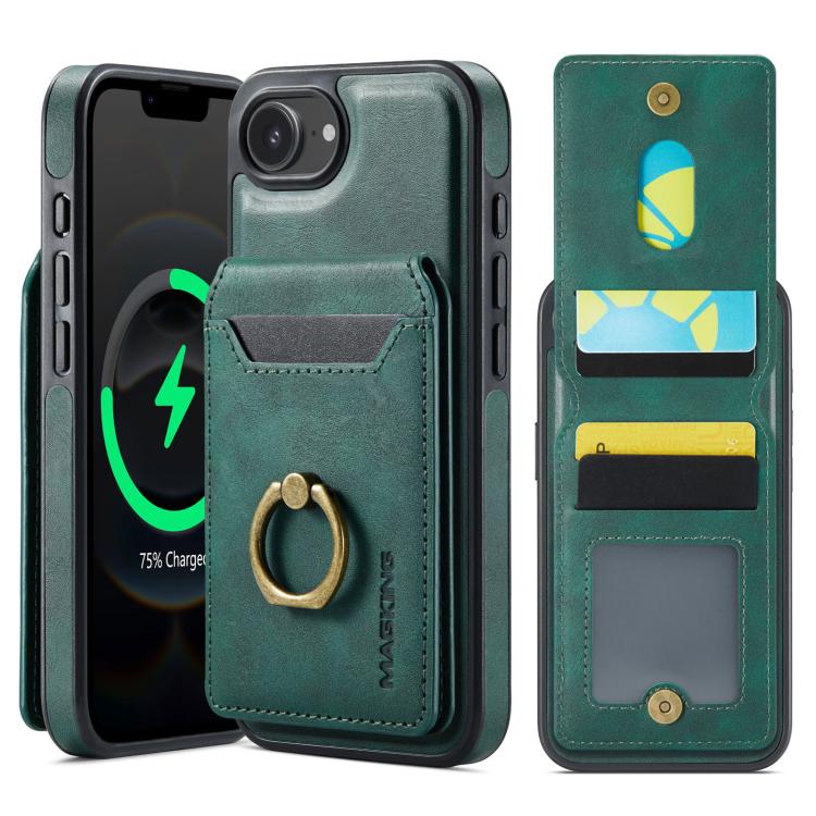 For iPhone 16e MAGKING K1 MagSafe Detachable Wallet RFID Back Cover Phone Case(Green)
For iPhone 16e MAGKING K1 MagSafe Detachable Wallet RFID Back Cover Phone Case(Green)