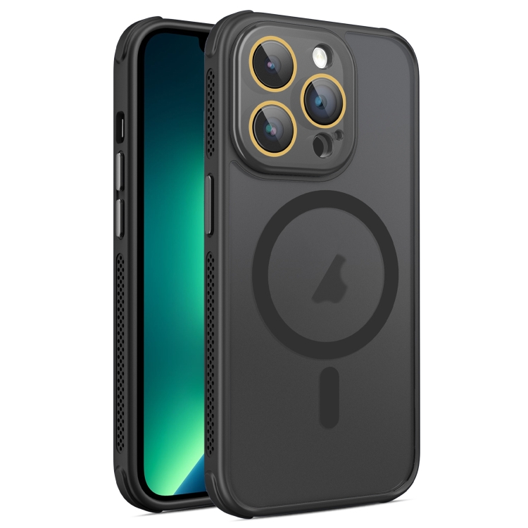 For iPhone 13 Pro Hardware Side Cooling Skin Feel Frosted MagSafe Magnetic Phone Case with Lens Film(Black)
For iPhone 13 Pro Hardware Side Cooling Skin Feel Frosted MagSafe Magnetic Phone Case with Lens Film(Black)