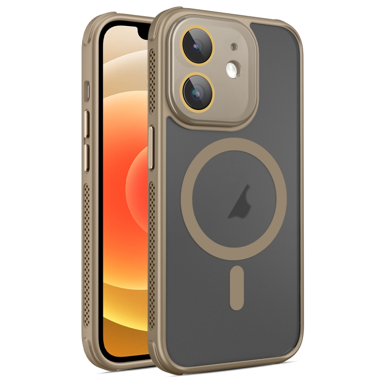 For iPhone 12 Hardware Side Cooling Skin Feel Frosted MagSafe Magnetic Phone Case with Lens Film(Gold)
For iPhone 12 Hardware Side Cooling Skin Feel Frosted MagSafe Magnetic Phone Case with Lens Film(Gold)