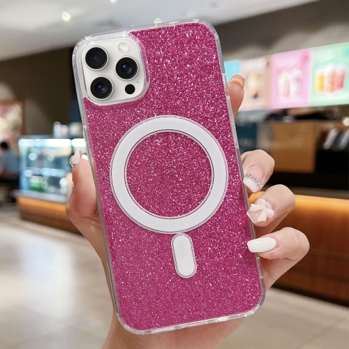 For iPhone 14 Pro Max Acrylic Transparent Glitter MagSafe Phone Case(Rose Red)
For iPhone 14 Pro Max Acrylic Transparent Glitter MagSafe Phone Case(Rose Red)