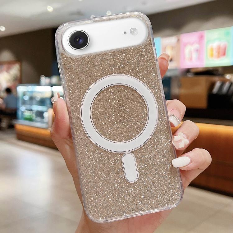 For iPhone Air Acrylic Transparent Glitter MagSafe Phone Case(Gold)
For iPhone Air Acrylic Transparent Glitter MagSafe Phone Case(Gold)