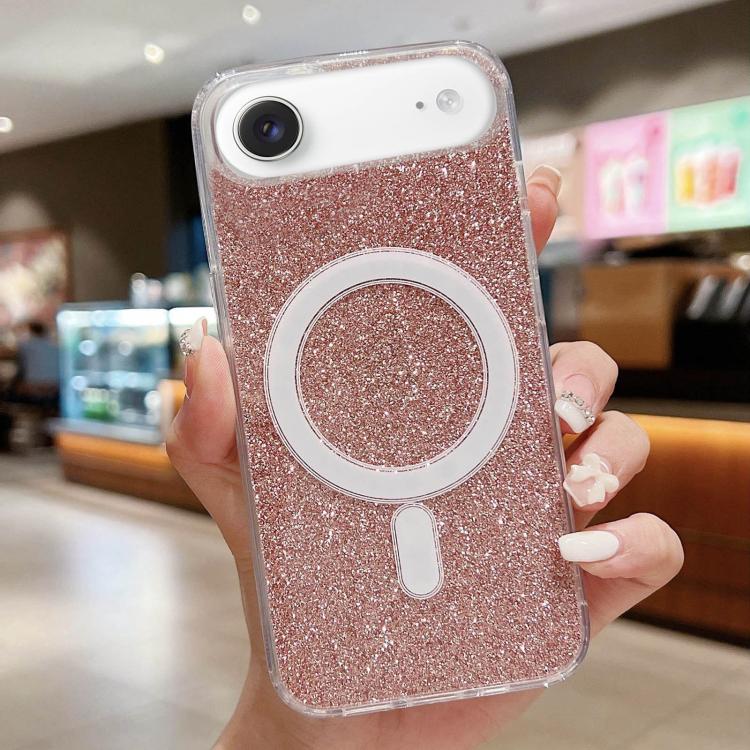 For iPhone Air Acrylic Transparent Glitter MagSafe Phone Case(Pink)
For iPhone Air Acrylic Transparent Glitter MagSafe Phone Case(Pink)