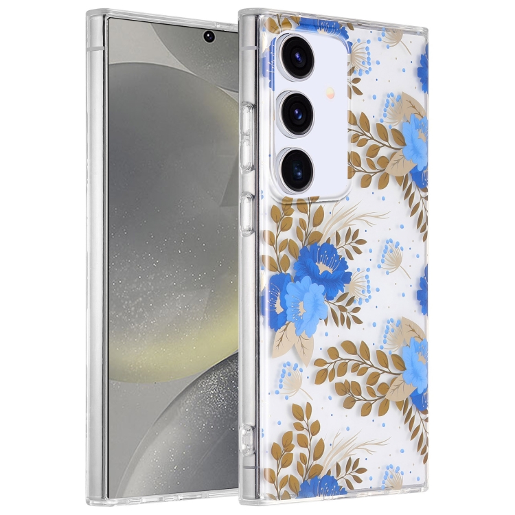 For Samsung Galaxy S24 5G Dual-side Laminating IMD PC Hybrid TPU Phone Case(Blue Peony)
For Samsung Galaxy S24 5G Dual-side Laminating IMD PC Hybrid TPU Phone Case(Blue Peony)