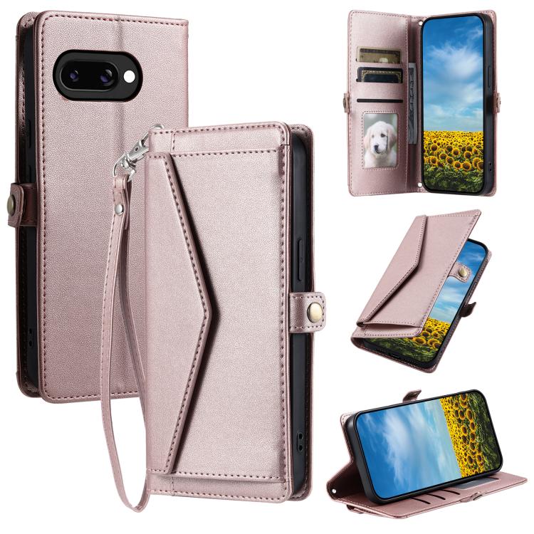 For Google Pixel 10a Wallet Multi-card Slot Leather Phone Case with Lanyard(Rose Gold)
For Google Pixel 10a Wallet Multi-card Slot Leather Phone Case with Lanyard(Rose Gold)