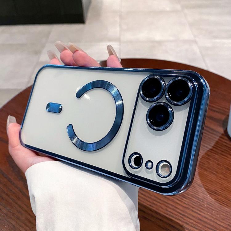 For iPhone 17 Pro Electroplating MagSafe Phone Case(Sierra Blue)
For iPhone 17 Pro Electroplating MagSafe Phone Case(Sierra Blue)