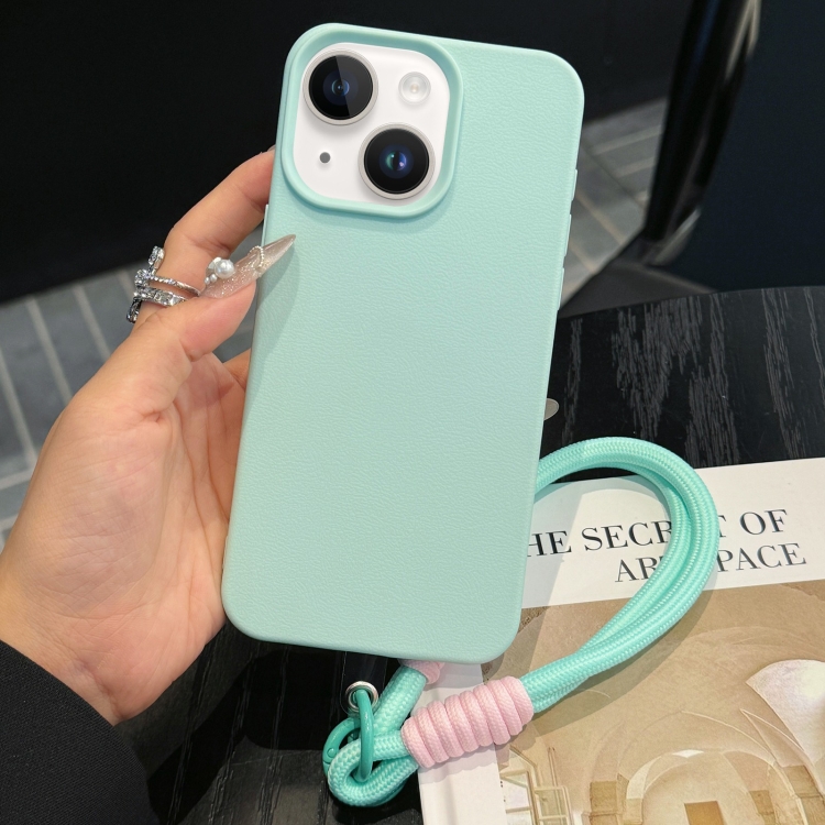 For iPhone 14 Plus Leather Texture TPU Full Coverage Phone Case with Lanyard(Green)
For iPhone 14 Plus Leather Texture TPU Full Coverage Phone Case with Lanyard(Green)