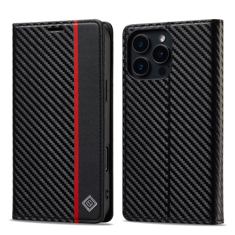 For iPhone 16 Pro LC.IMEEKE Carbon Fiber Leather Phone Case(Vertical Black)
For iPhone 16 Pro LC.IMEEKE Carbon Fiber Leather Phone Case(Vertical Black)