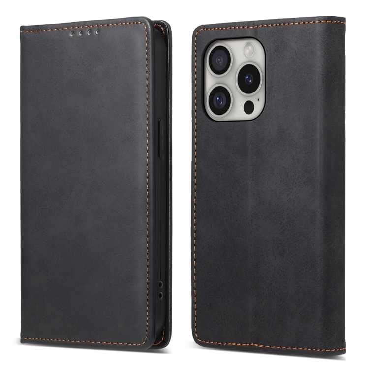 For iPhone 16 Pro Business Solid Color Magnetic RFID Leather Phone Case(Black)
For iPhone 16 Pro Business Solid Color Magnetic RFID Leather Phone Case(Black)