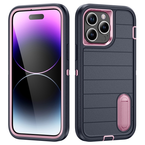 For iPhone 14 Pro Max Defender Gen2 Rugged PC + Silicone Phone Case with Holder(Dark Blue+Light Pink)
For iPhone 14 Pro Max Defender Gen2 Rugged PC + Silicone Phone Case with Holder(Dark Blue+Light Pink)