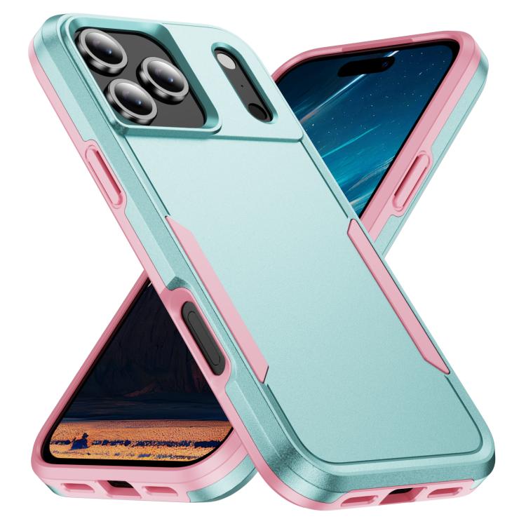 For iPhone 17 Pro Max Pioneer Armor Heavy Duty PC + TPU Phone Case(Green+Pink)
For iPhone 17 Pro Max Pioneer Armor Heavy Duty PC + TPU Phone Case(Green+Pink)